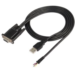 sinloon usb to rs232 serial adapter & bare wire,usb 2.0 male to db9 female serial cable for windows 10, 8.1, 8, 7, vista, xp, 2000, linux and mac os x, macos