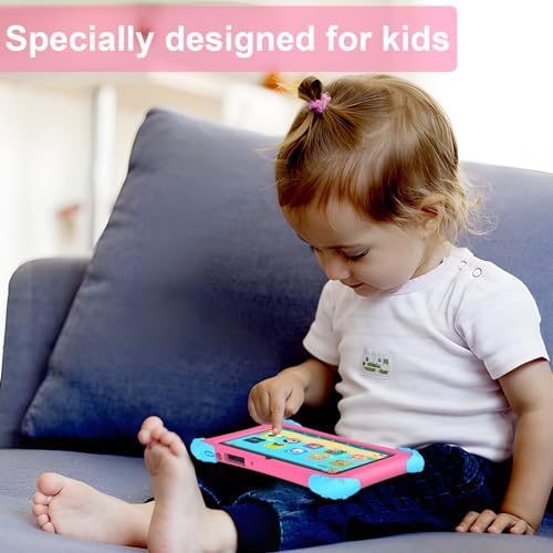 Kids Tablet 7 inch Tablet for Kids 2-12 Android 11 Toddler Tablet 2+32GB Childrens Tablet Kids APP Preinstalled Learning Tablet, with GMS Certified, Dual Camera, Parental Control, Shockproof Case