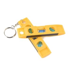 Magnetic Level, Strong Magnetic Gradient Carpentry Tool, High Precision Horizontal Ruler Measuring Tool, 3 Bubble Level with Keychain