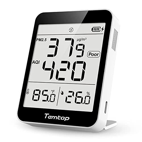 Temtop Indoor Thermometer Air Quality Monitor (1 PC)