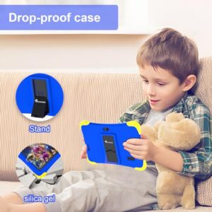 Semeakoko Tablet for Kids, Kids Tablet 7 inch Android 11 Toddler Tablet Quad Core 32GB Google Play, Kids APP Preinstalled Game Learning Education Tablet WiFi Camera Tablet with Case (Blue)