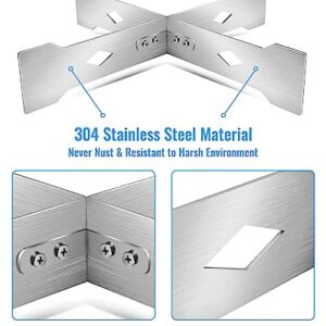 Stand Fit for Solo Stove Bonfire, 304 Stainless Steel Base Fireplace Tools Outside Firepits Stand, Outdoor Fire Pits Wood Burning and Camping Accessories