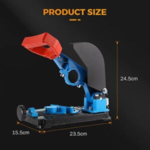 BEAMNOVA Upgraded Angle Grinder Stand,Angle Grinder Fixed Holder Conversion Cutting Machine Table,Handle Adjustable 45 Degree with Clamp Protective Cover