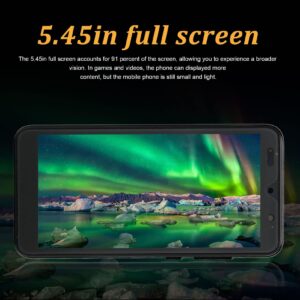 Rino7 Pro Smartphone, 5.45in HD Full Screen, 2GB RAM 32GB ROM, with Face Recognition, 2MP Front 5MP Rear, 3200mAh Battery, Dual Card Dual Standby Cellphone for Android 6(Black)
