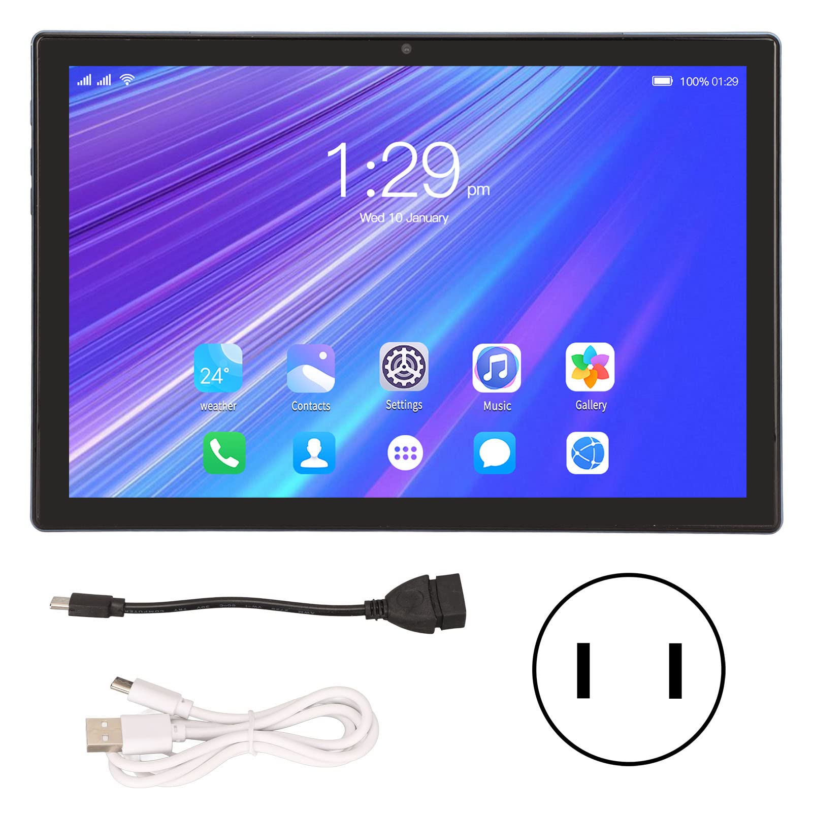 Septpenta 10 Inch Tablet, Octa Core CPU Processor 128Gb 6Gb, 2560X1600 IPS Display, 8800Mah, 2.4G/5G WiFi 8.0 Megapixels 20.0 Megapixels, Dual Card Slot for Android 11(USA)