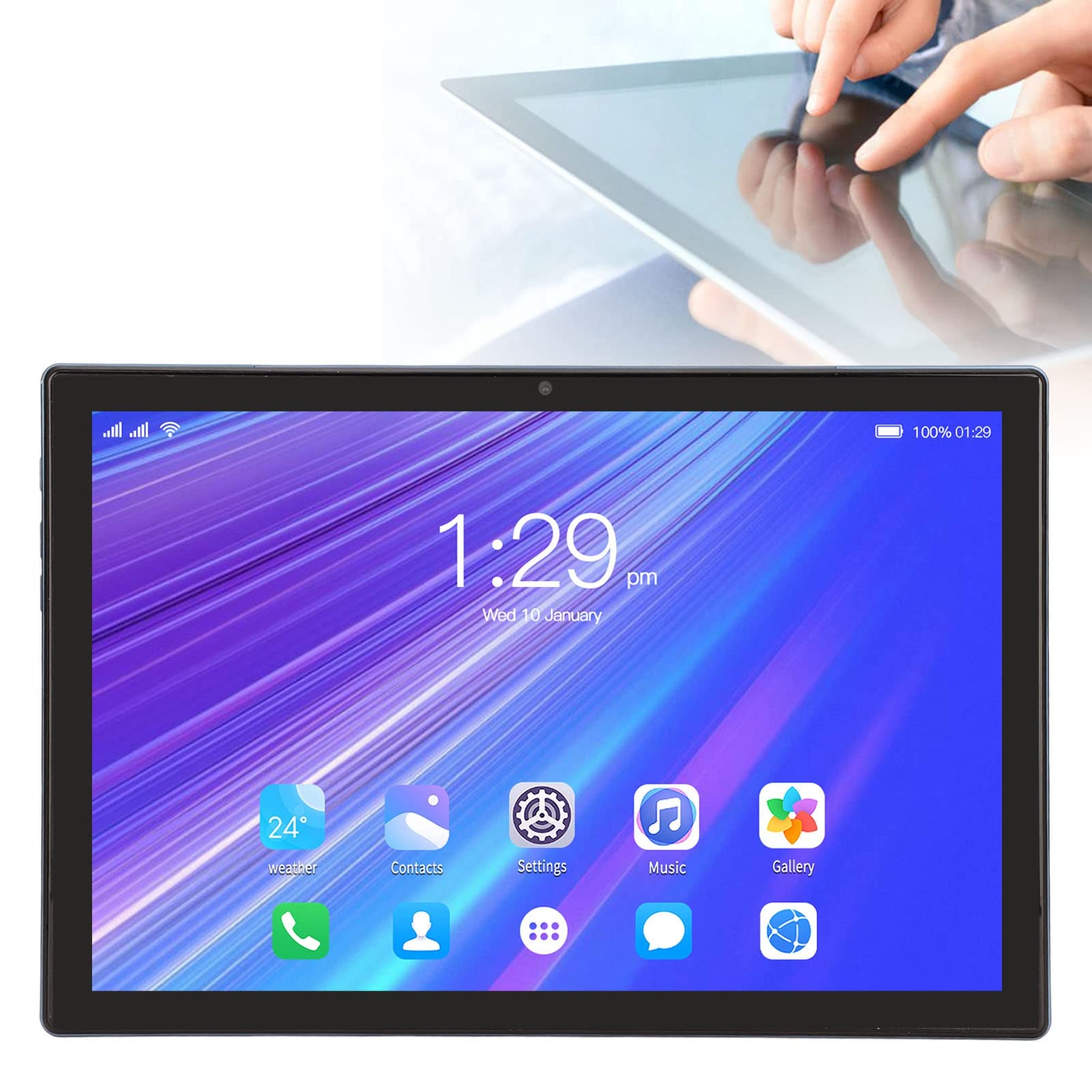 Septpenta 10 Inch Tablet, Octa Core CPU Processor 128Gb 6Gb, 2560X1600 IPS Display, 8800Mah, 2.4G/5G WiFi 8.0 Megapixels 20.0 Megapixels, Dual Card Slot for Android 11(USA)