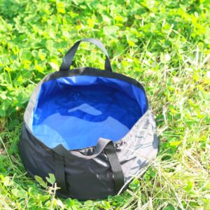 PRO OUTDOOR Multipurpose Waterproof Collapsible Bucket - Portable Foldable Bucket, Made with Polyester - for Camping, Fishing, & Gardening - Space-Saving with Handles - 8.5L Capacity, 2-Pack, Black