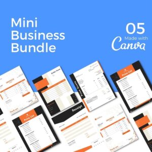 the ceo downloadable 5 page business template bundle style #1