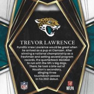 2021 Panini Select #143 Trevor Lawrence Premier Level Jacksonville Jaguars RC Rookie NFL Football Trading Card