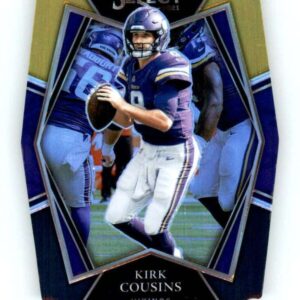 2021 Panini Select Black and Gold Prizm Die-Cut #123 Kirk Cousins Premier Level Minnesota Vikings NFL Football Trading Card