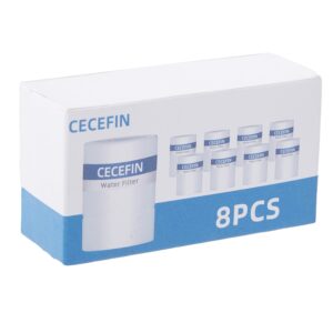 CECEFIN Faucet Extender Aerator Water- Filter - 8pcs 5um Micro-Porous Purifier, 1.2inch Diameter Strong Filter-ability Element, Improve Water Conditions