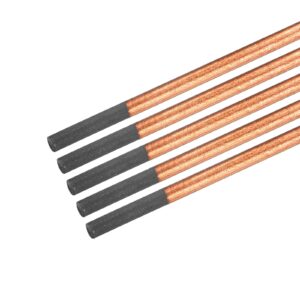 patikil copper coated gouging carbon electrode rods, 10mm/0.4 inch dia, 355mm/14-inch length for welding, pack of 5