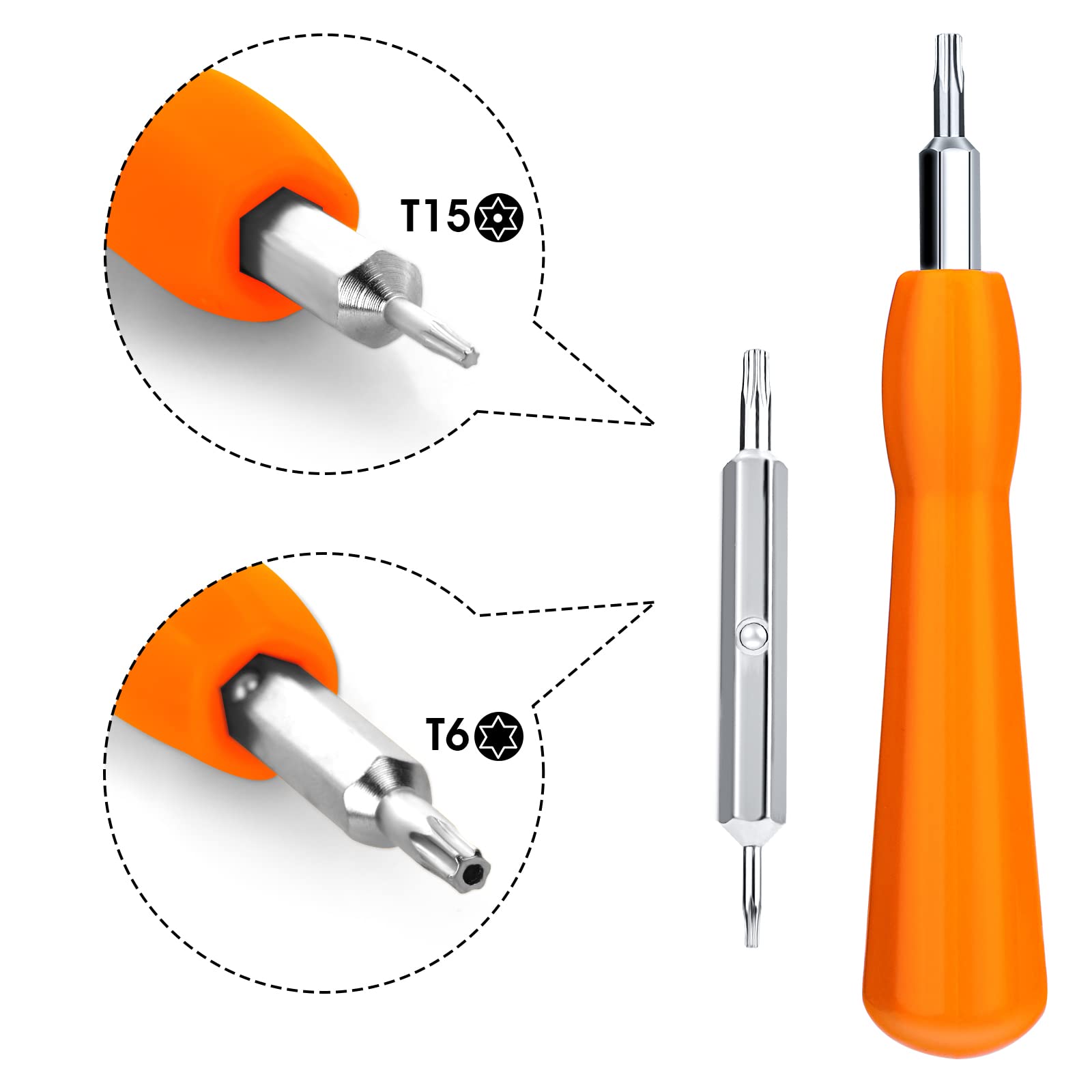 Doorbell Screwdriver Replacement,Double-ended Screwdriver for Doorbell Replacement Bit Fit for All Doorbells include Video Doorbell, Video Doorbell 2, Pro and Elite