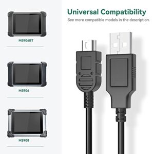 FITE ON 5ft USB Cable Laptop PC Data Sync Cord Replacement for Autel MaxiSys MS906 MS906BT MS906TS MS908 MS908P Diagnostic Scan Tool