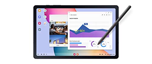 SAMSUNG Galaxy Tab S6 Lite 10.4" 64GB Android Tablet w/Long Lasting Battery, S Pen Included, Slim Metal Design, AKG Dual Speakers, US Version, Oxford Gray (Renewed)