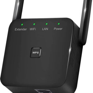 HIMALU 2024 Newest WiFi Extender/Repeater，Covers Up to 9860 Sq.ft and 60 Devices, Internet Booster - with Ethernet Port, Quick Setup, Home Wireless Signal Booster