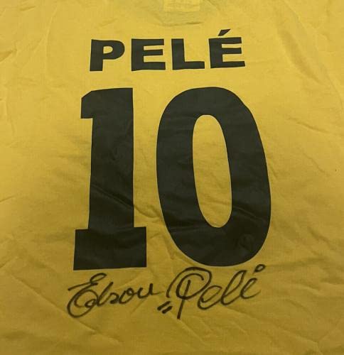 Pele Signed Brazil Jersey Psa/dna National Team Jersey Edson Pele Signed 2 - Autographed Soccer Jerseys