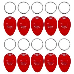 nwsrayu lottery scratcher tool keychain, transparent color waterdrop shape scratch off tool for lottery tickets, labels, films, lotto cards, plastic scraper tools,lucky gambler gift (red)