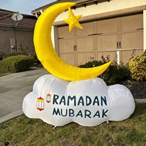 Inflatables Outdoor/Indoor Yard Decorations for Muslim/Islamic Holidays, Inflatable Ramadan & Eid Mubarak, Sheep for Eid ul Adha, Mosque/Masjid, & Muslim Boy & Girl (Ramadan & Eid Mubarak)