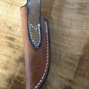 Handmade Leather Knife Sheath (Natural) (Black)