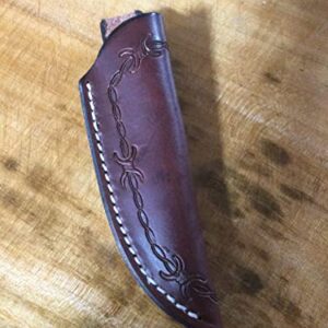 Handmade Leather Knife Sheath (Natural) (Black)