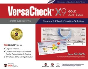 versacheck x9 gold 2023 – 3 user finance and check creation software [pc download]