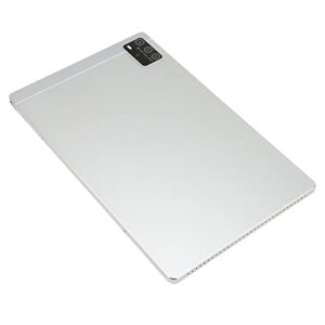 Kufoo Calling Tablet, 100‑240V Silver 6G 128G 10.1 Inch Tablet for Reading (US Plug)