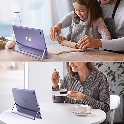 TJD Android 12 Tablets,10.1 inch Tablet PC, 4GB RAM 64GB ROM 512GB MicroSD, FHD IPS Display, Dual Camera, Double Stereo Speakers, Wi-Fi5.0/2.4, Bluetooth5.0, Google GMS Certified (Purple)