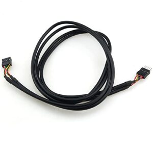 dgbrsm usb header extension cable 3.3ft usb header 10 pin male to female header extender extension cable