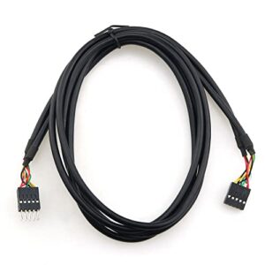 DGBRSM USB Header Extension Cable 3.3Ft USB Header 10 Pin Male to Female Header Extender Extension Cable
