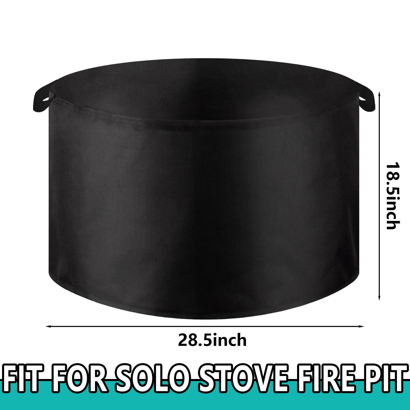 Fire Pit Cover For Solo Stove Cover Compatible with Yukon,Fire Pit Cover Round 27 Inch Outdoor Gas Fire Pit Cover Waterproof Patio Fire Bowl Cover with PVC Coating Compatible with Solo Stove