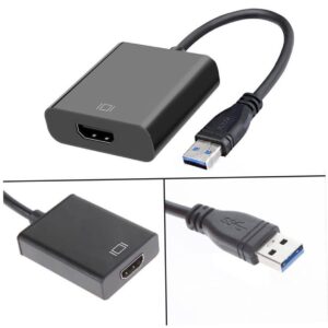 KOMBIUDA 3pcs USB to Adapter USB 3. 0 to Cable Dual Monitor Adapter USB usb3. 0 to Adapter USB to Cable Support Cell Phone Charging Stations USB b Cable USB to 12a Converter Flat