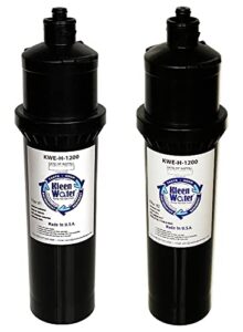 kleenwater filters compatible with everpure h-1200 ev928201, set of 2