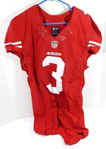 2015 san francisco 49ers #3 game issued red jersey 40 dp35626 - unsigned nfl game used jerseys