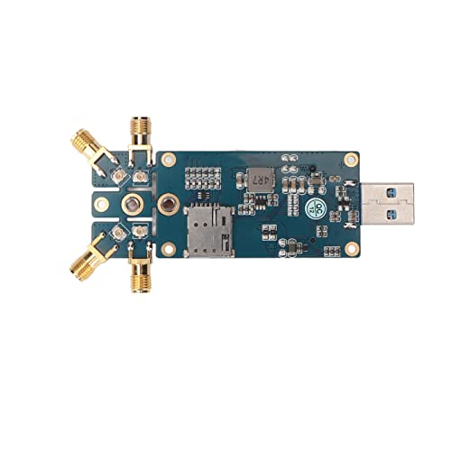 5G Module to USB Adapter, SIM Card Slot PCB Material NGFF M.2 to USB 5G Adapter Supports 3G 4G 5G Wide Applicability with Antenna for Computer