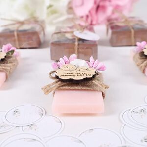 Set of 10 Handmade Scented Soap Baby Shower Favors for Girls, Vegan Soap Baby Shower Favors for Guests, Baby Shower Party Favor for Girl, Baby Shower Decorations (Rose-Pink Color, Baby)