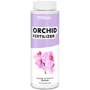 orchid plant food for all orchids and acid loving houseplants, promotes growth and blooms, liquid fertilizer 8 oz (250ml)