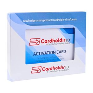 cardholdir id software by easy badges- pc & mac id card design printer software -standard edition