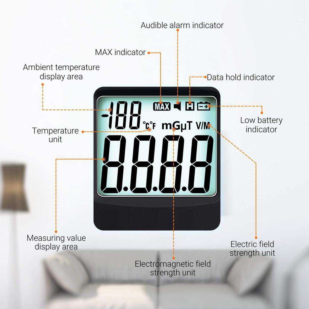 5HZ-3500MHz EMF Meter, Household Radiation Detector