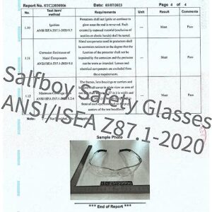 Salfboy Safety Glasses ANSI Z87.1 Scratch Resistant Glasses for Women Man Lab Goggles UV Eye Protection