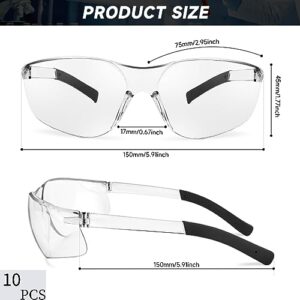 Salfboy Safety Glasses ANSI Z87.1 Scratch Resistant Glasses for Women Man Lab Goggles UV Eye Protection