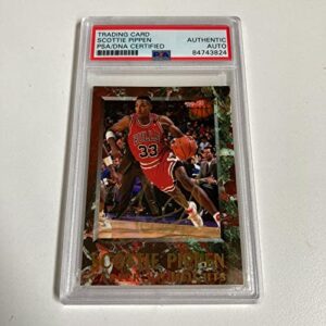 1992-93 fleer ultra scottie pippen signed autographed basketball card psa dna - unsigned basketball cards