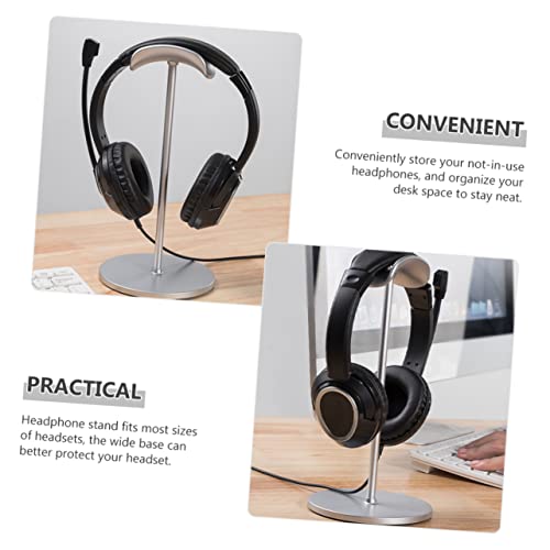 Milisten 3pcs Headphone Stand Headphone Accessories Headset Stand Headphone Mount Desktop Stand Headphone Holder Desktop Accessories Headphones Stand Computer Hardware Aluminum Alloy