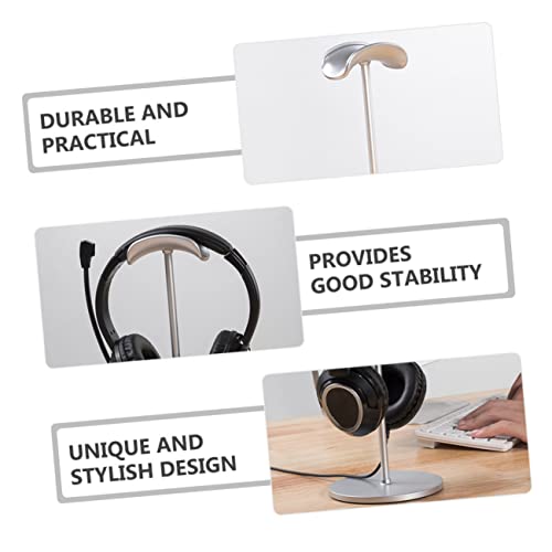 Milisten 3pcs Headphone Stand Headphone Accessories Headset Stand Headphone Mount Desktop Stand Headphone Holder Desktop Accessories Headphones Stand Computer Hardware Aluminum Alloy