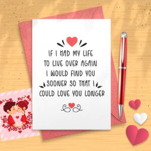 cute anniversary/valentine card - romantic card, cute love card, romantic valentines day, greeting card, love greeting, for boyfriend girlfriend [00440]