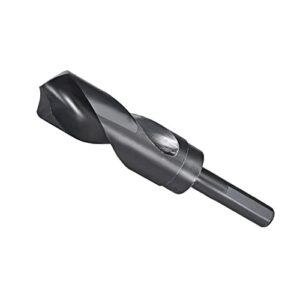 cocud reduced shank drill bit, 28.5mm cutting edge 1/2" shank, nitride coated high speed steel 6542 twist drill bits - (applications: for stainless steel metal wood)