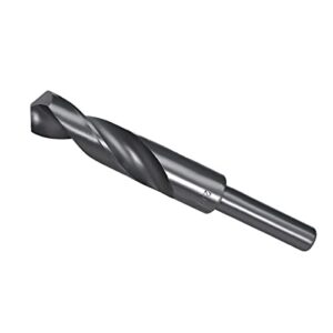 cocud reduced shank drill bit, 20mm cutting edge 1/2" shank, nitride coated high speed steel 6542 twist drill bits - (applications: for stainless steel metal wood)