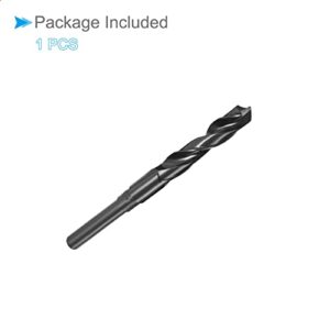 CoCud Reduced Shank Drill Bit, 14mm Cutting Edge 1/2" Shank, Nitride Coated High Speed Steel 9341 Twist Drill Bits - (Applications: for Stainless Steel Metal Wood)