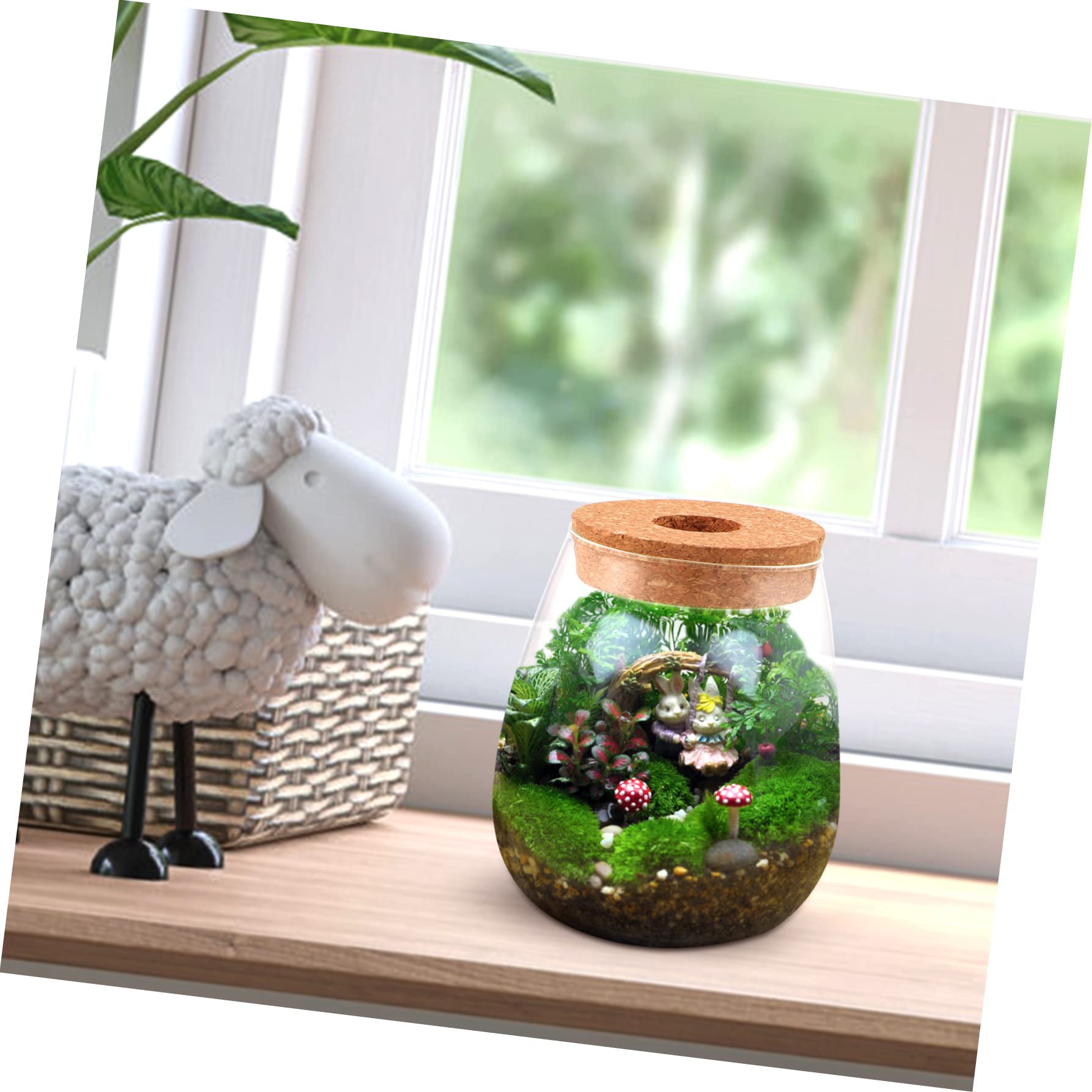 DOITOOL Indoor Propagation Desktop Water Plants Bonsai Home Planter Table Jar for Bottle Containers Nourishing Planting Bottles Microlandscape Small Airtight Flower Station Bryophyte Gift