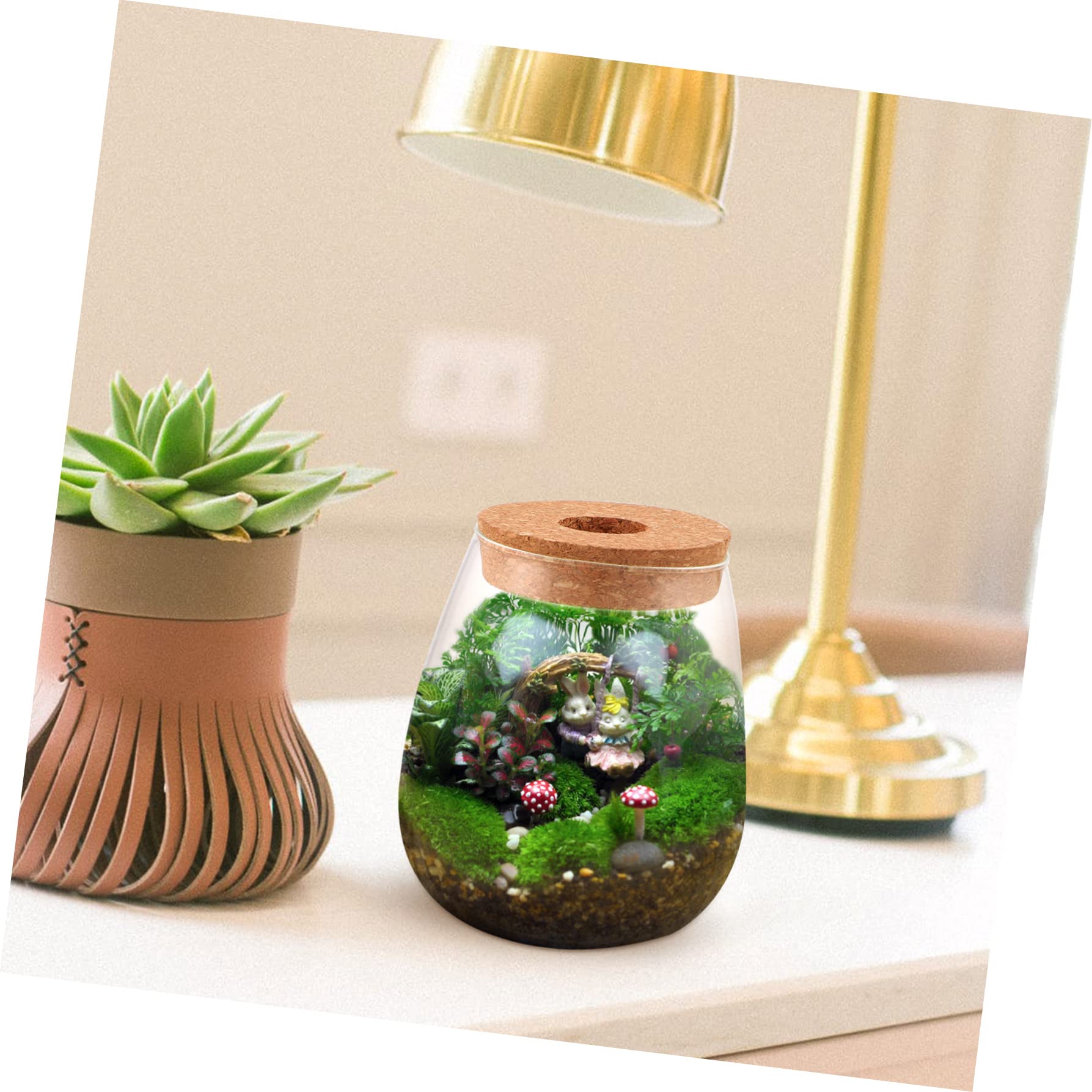 DOITOOL Indoor Propagation Desktop Water Plants Bonsai Home Planter Table Jar for Bottle Containers Nourishing Planting Bottles Microlandscape Small Airtight Flower Station Bryophyte Gift